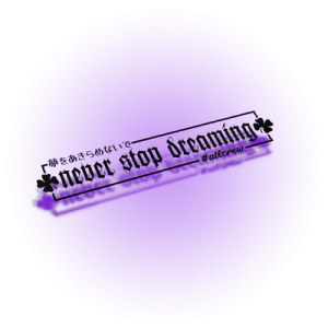 Baner - Never Stop Dreaming