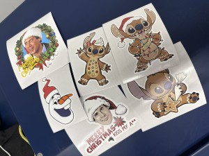 Zestaw świątecznych naklejek